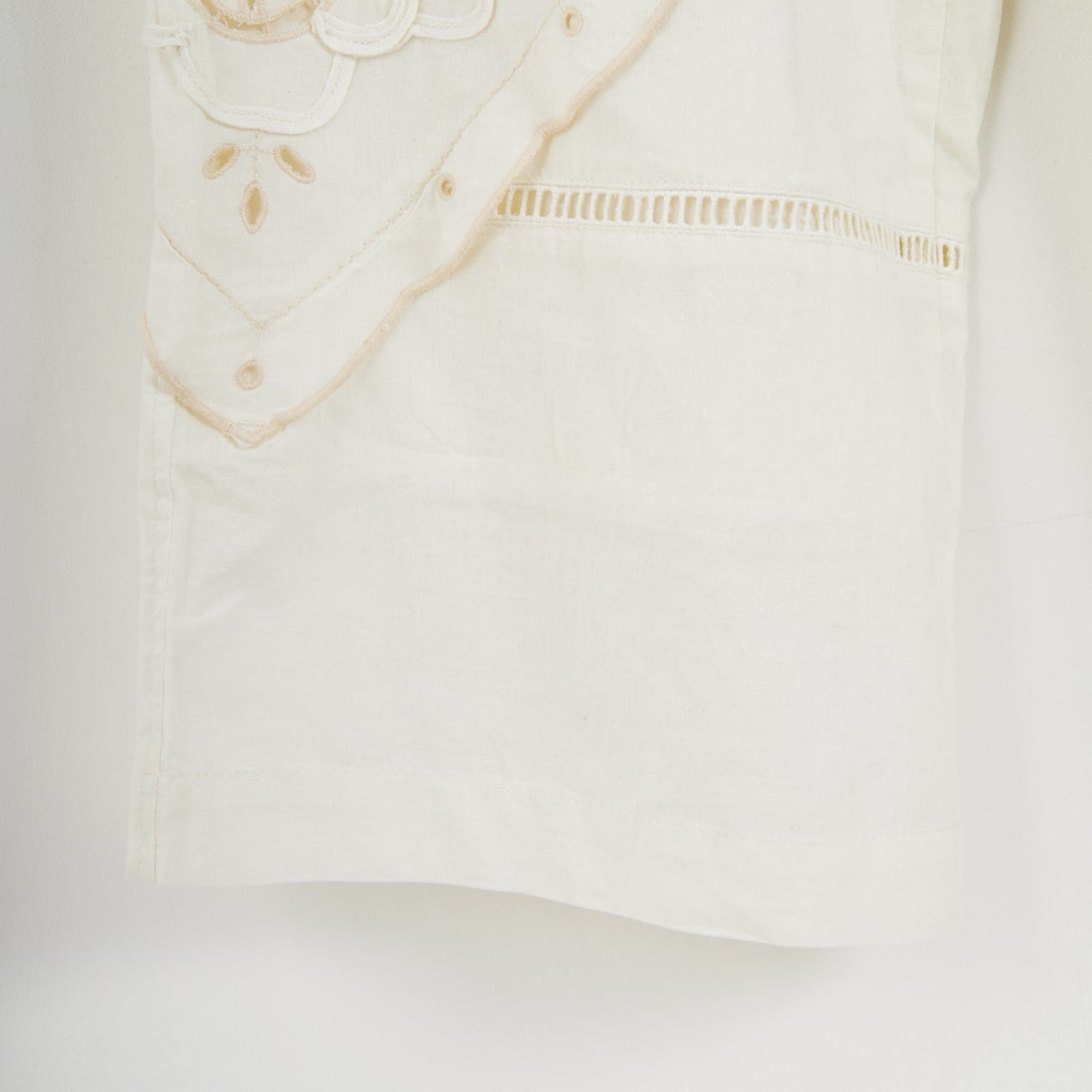 ESTROISLOSE [エストゥロワルーズ] ケミカルカットワーク刺繍パンツ [EB25402] 04 IVORY