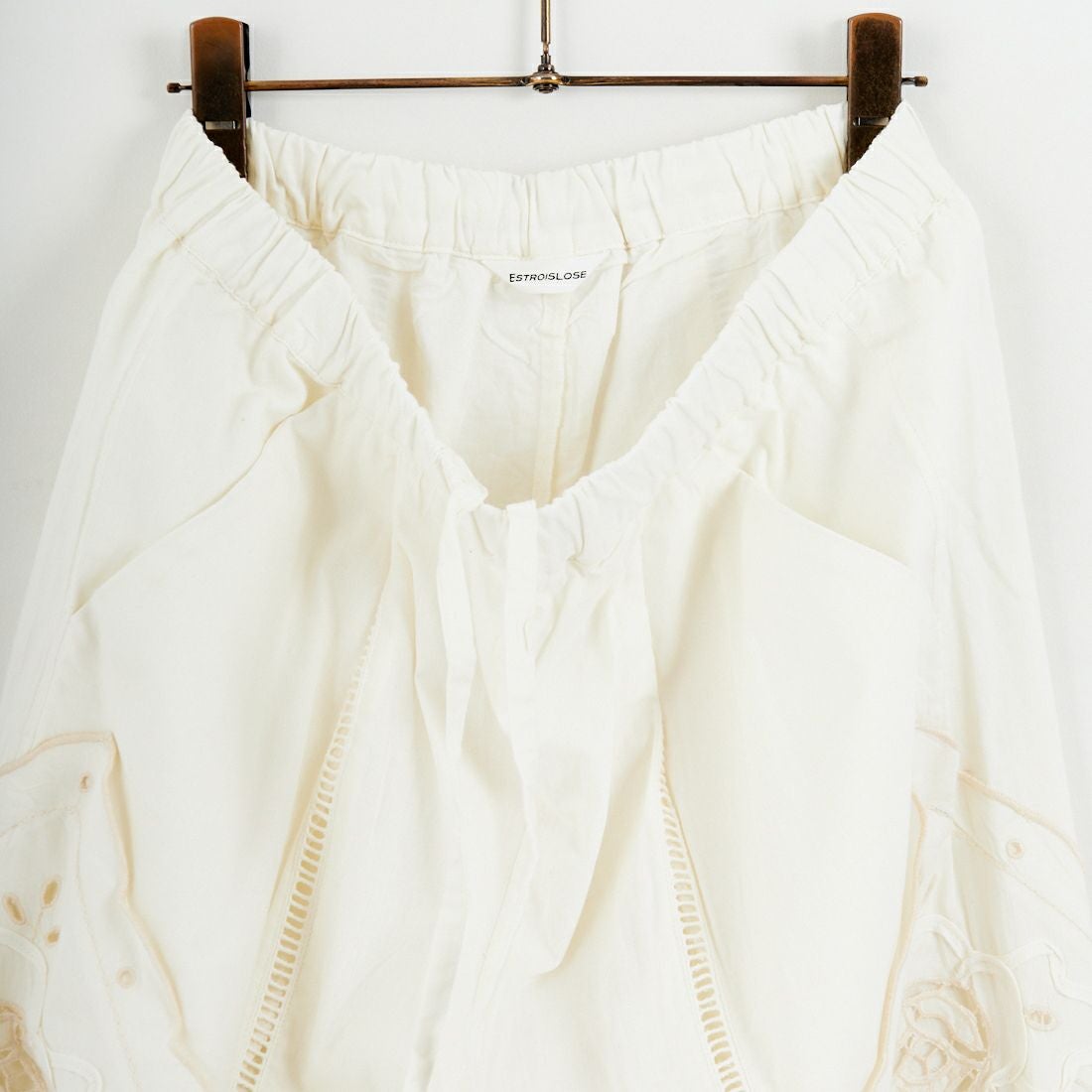 ESTROISLOSE [エストゥロワルーズ] ケミカルカットワーク刺繍パンツ [EB25402] 04 IVORY