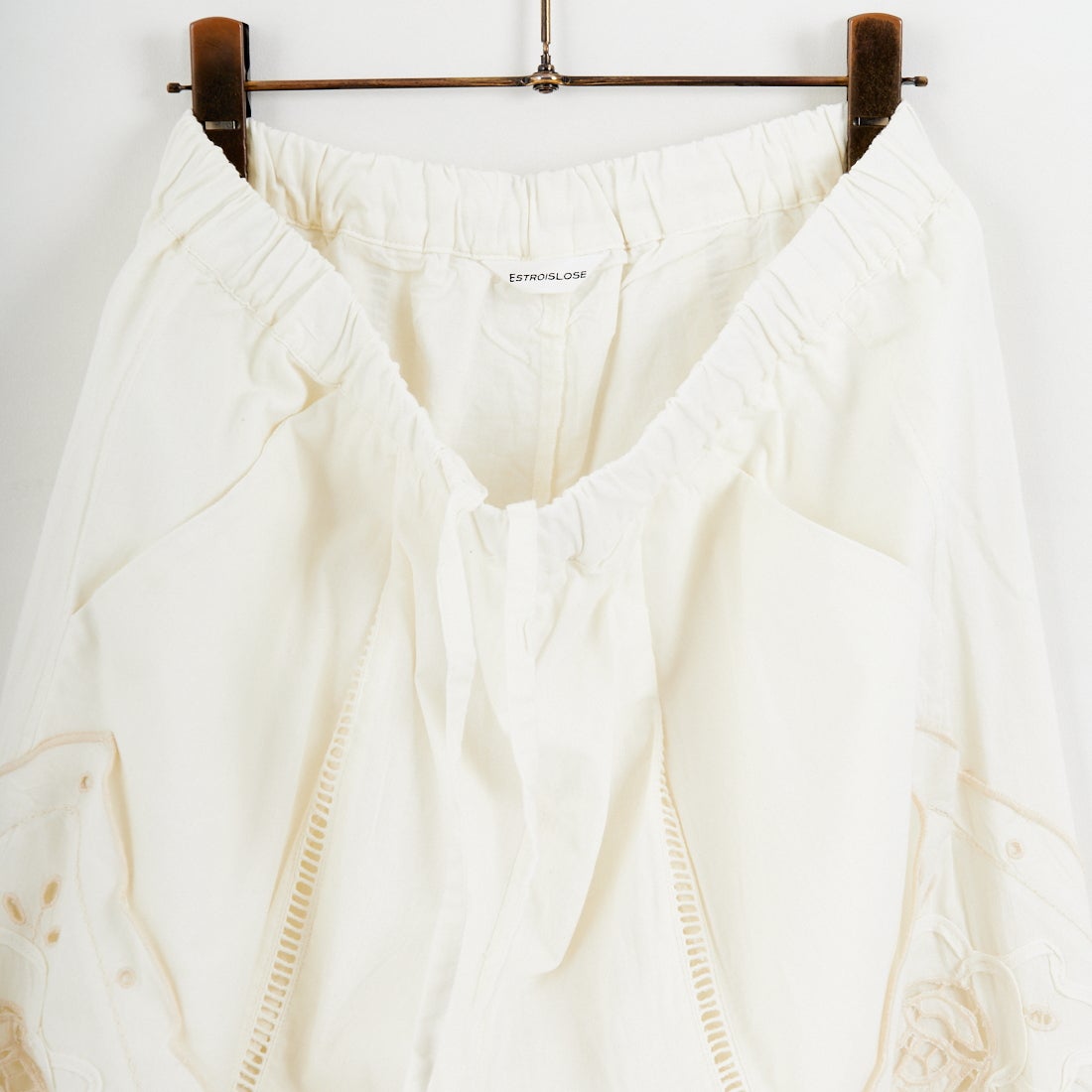 ESTROISLOSE [エストゥロワルーズ] ケミカルカットワーク刺繍パンツ [EB25402] 04 IVORY
