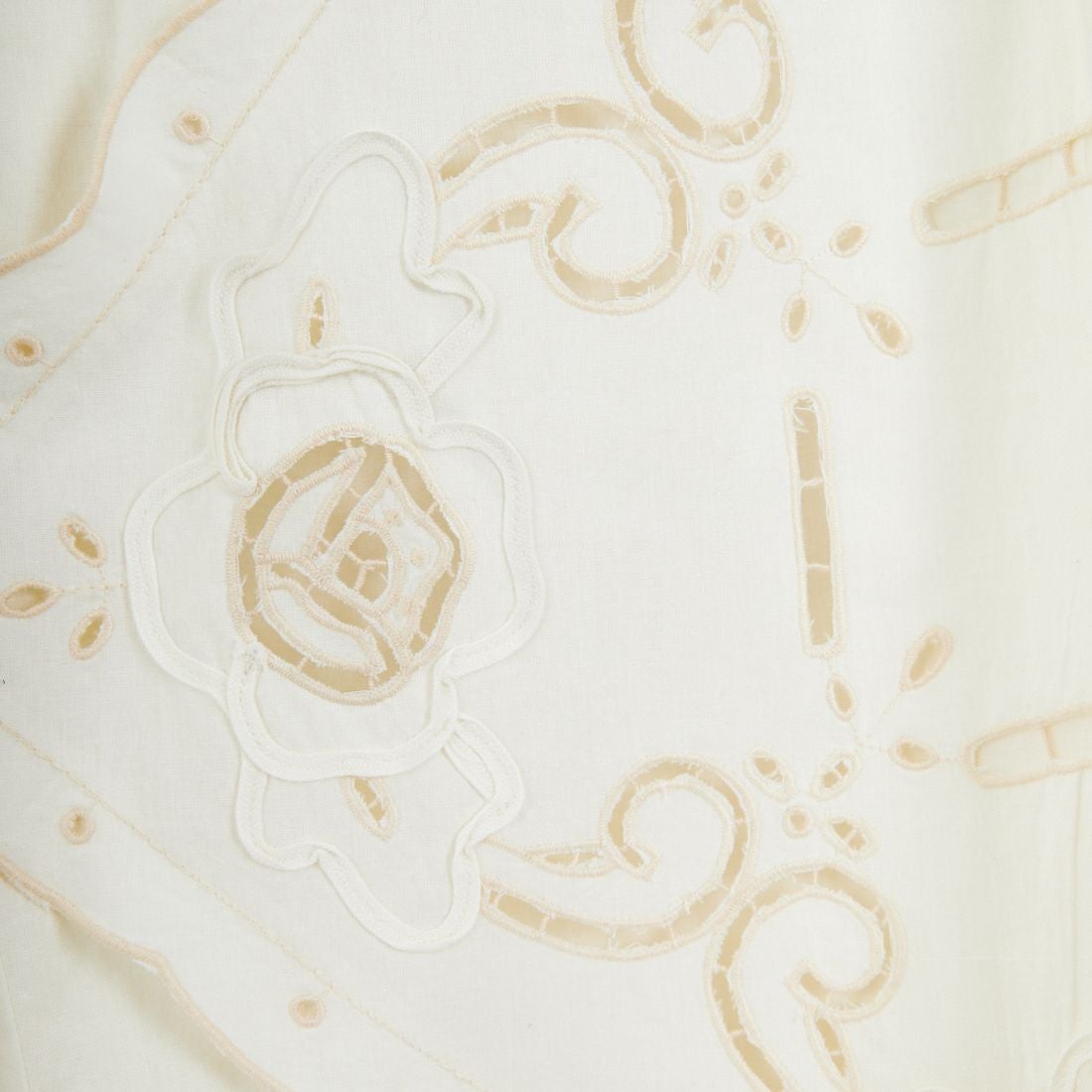 ESTROISLOSE [エストゥロワルーズ] ケミカルカットワーク刺繍パンツ [EB25402] 04 IVORY