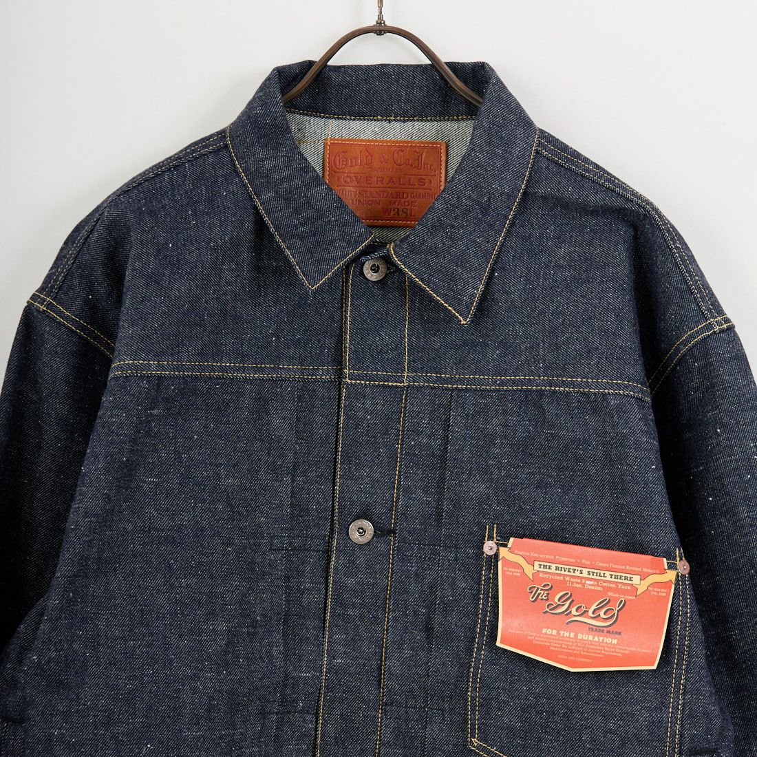GOLD ゴールド DENIM WWII COVERALL サイズM GOLD [ゴールド] 11.5oz デニムブラウス WW2モデル [GL15860N