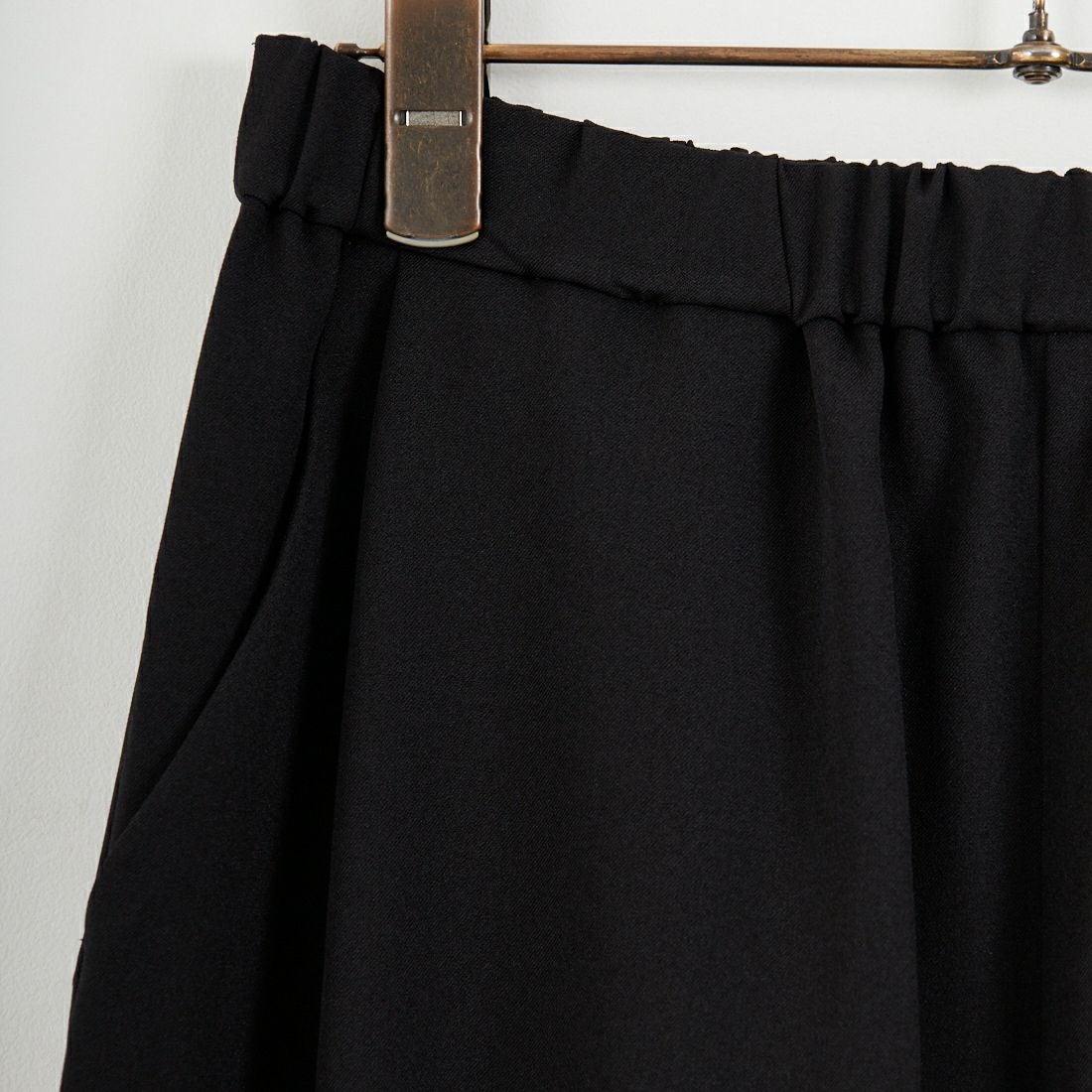 STELLA CIFFON [ステラシフォン] ウォースフィルツイルワイドパンツ [ST3-25206A] 80 BLACK