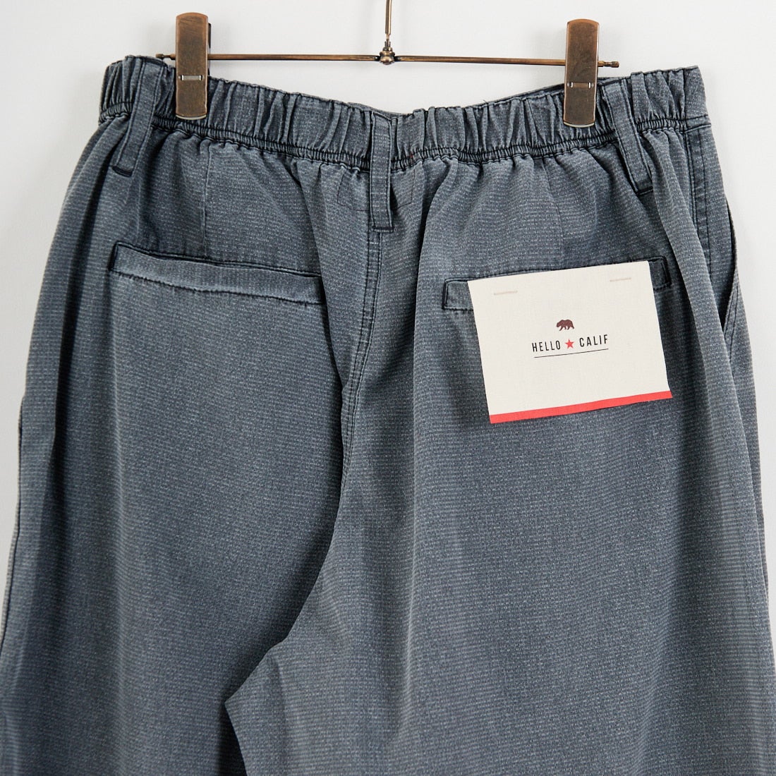 HELLO CALIF [ハローカリフ] ドットメッシュバギーパンツ [661003] CHARCOAL