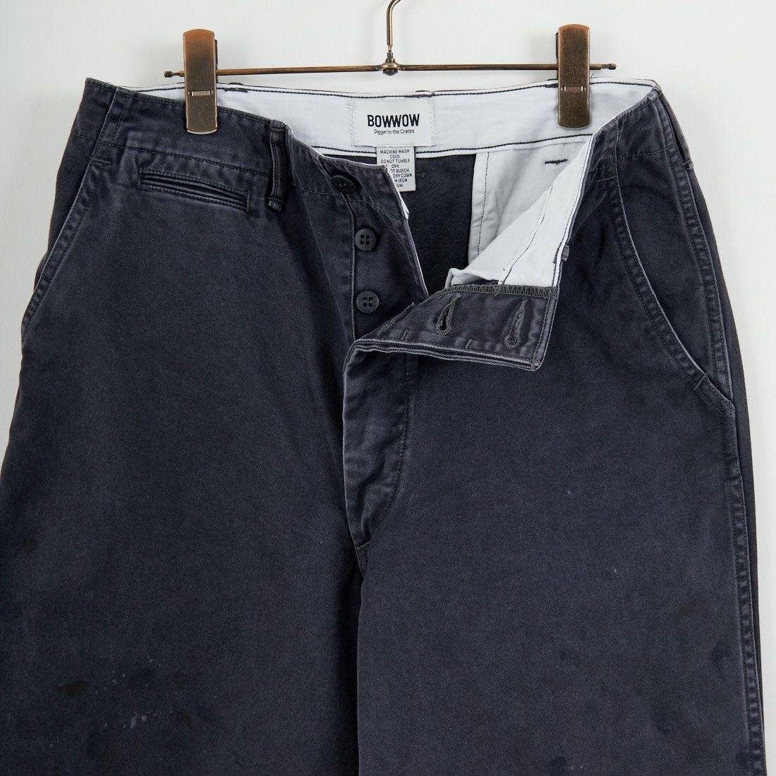 BOW WOW [バウワウ] ブラックエイジドワークトラウザー [BW261-BWTA] BLACK