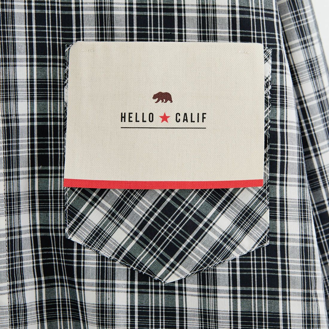 HELLO CALIF [ハローカリフ] ロングスリーブ プレイドシャツ [661300] BLACK