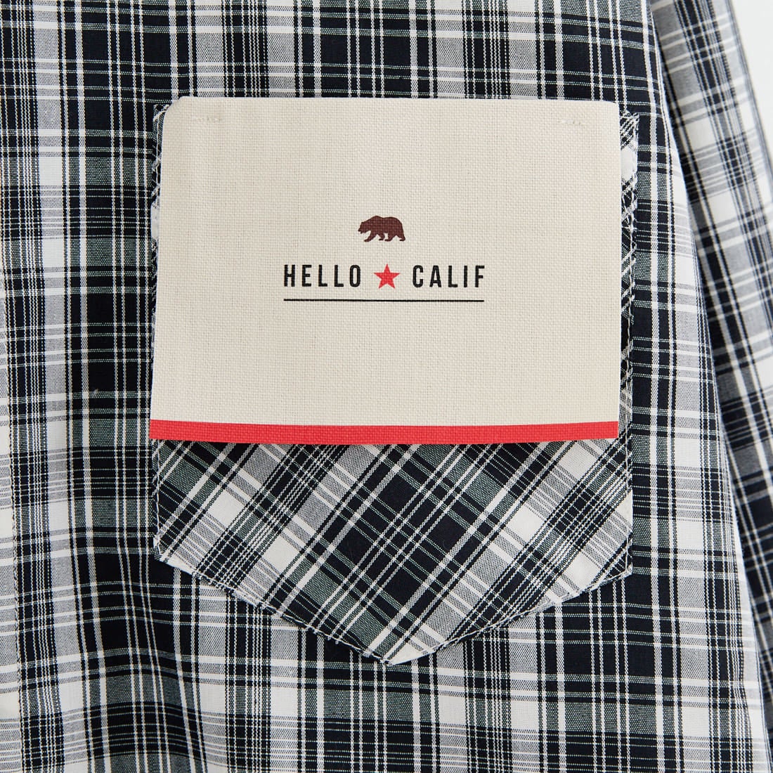 HELLO CALIF [ハローカリフ] ロングスリーブ プレイドシャツ [661300] BLACK