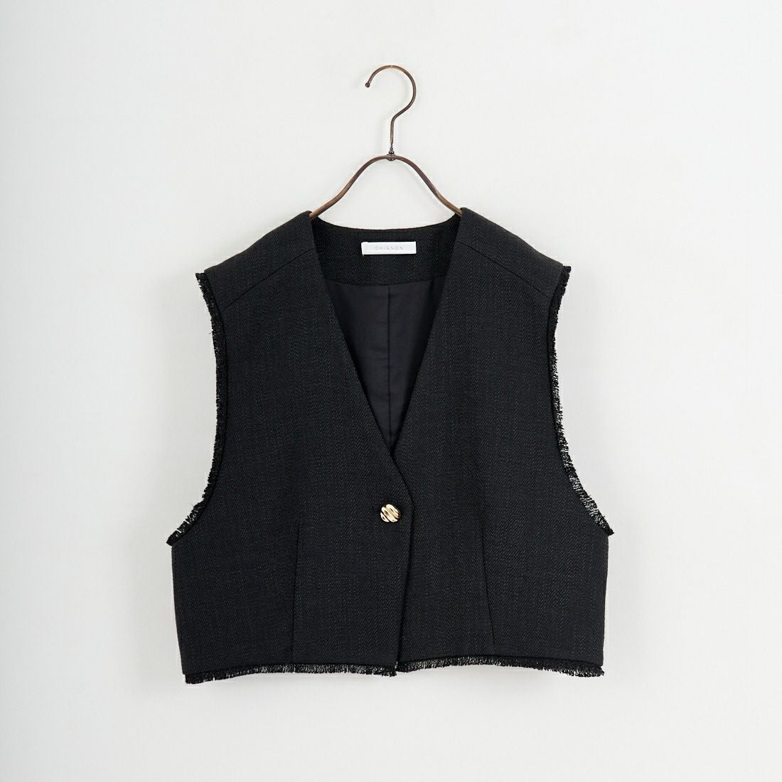 CHIGNON [シニヨン] ツイードショートベスト [4756-450MK] BLACK