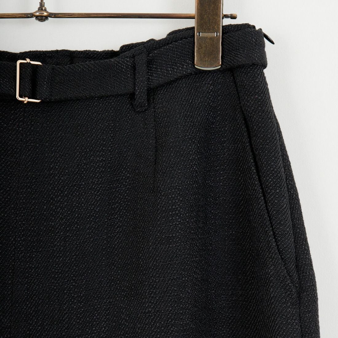 CHIGNON [シニヨン] ツイードファスナースリットスカート [2756-451MK] BLACK
