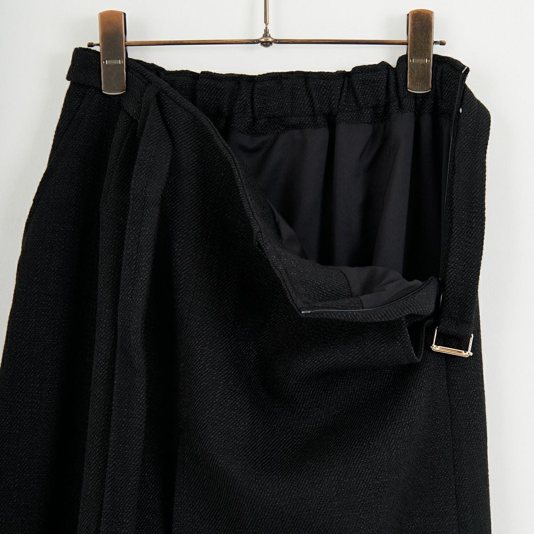 CHIGNON [シニヨン] ツイードファスナースリットスカート [2756-451MK] BLACK