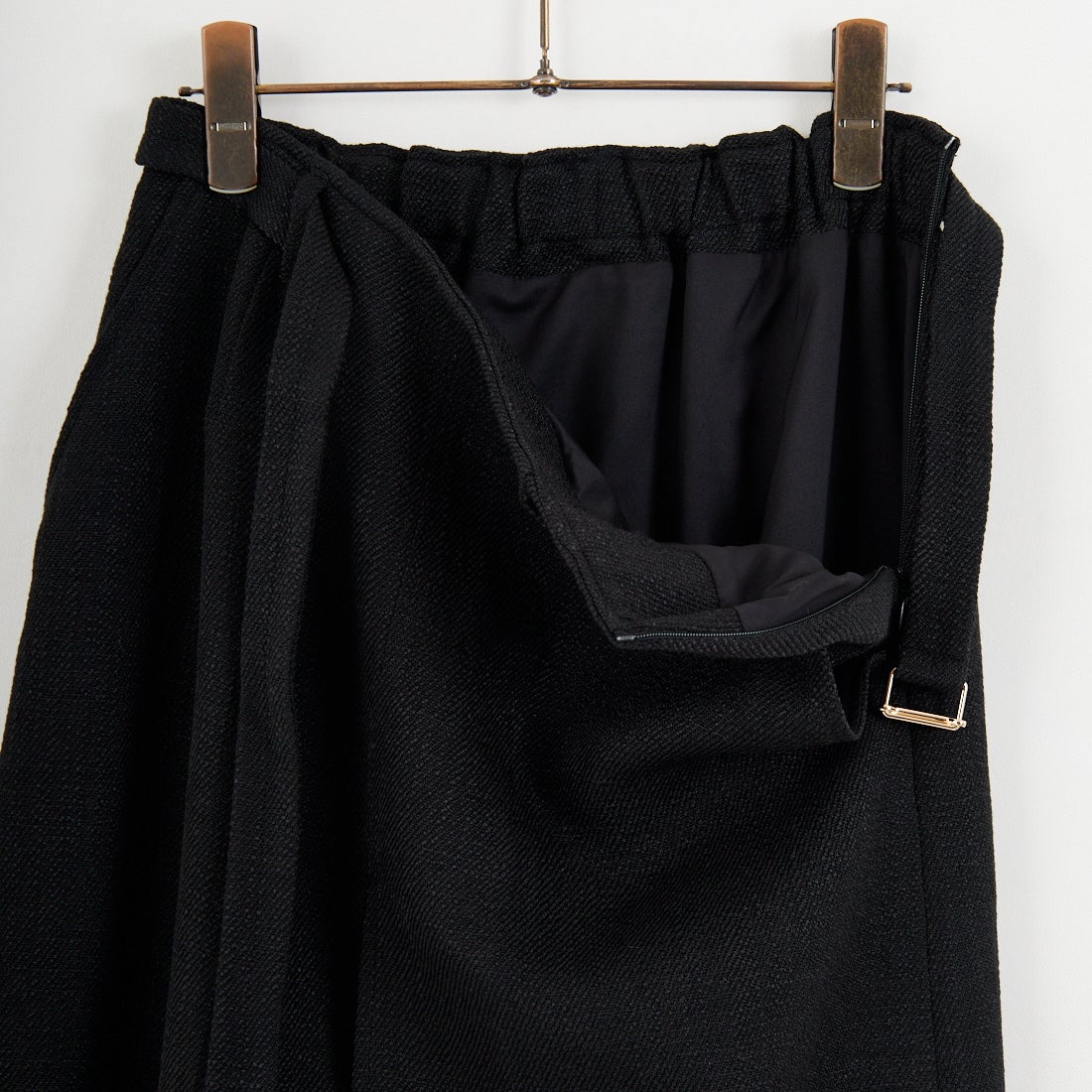 CHIGNON [シニヨン] ツイードファスナースリットスカート [2756-451MK] BLACK