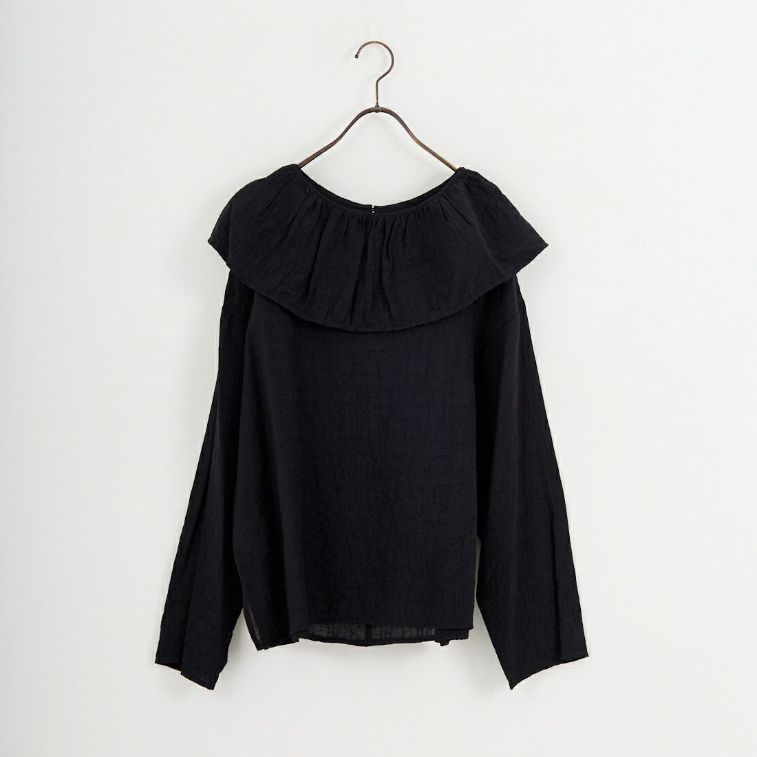 CHIGNON [シニヨン] フリル衿付きシャツ [1556-428KK] BLACK