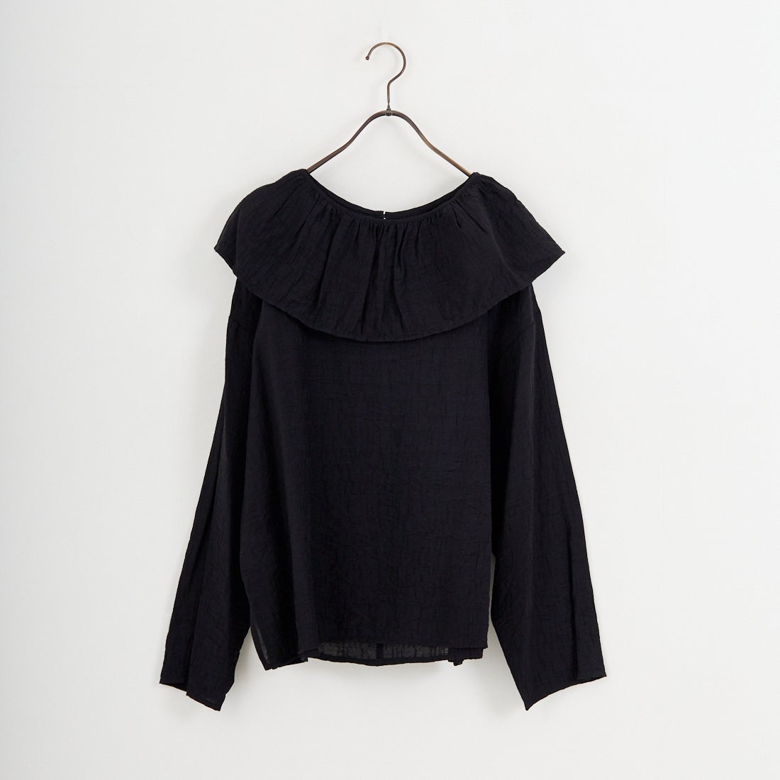 CHIGNON [シニヨン] フリル衿付きシャツ [1556-428KK] BLACK