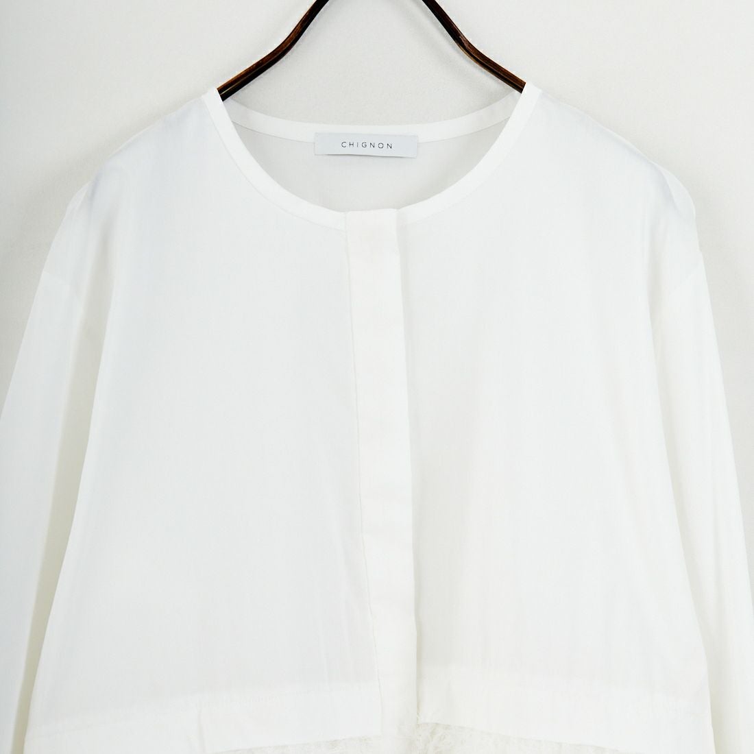 CHIGNON [シニヨン] ファードッキングシャツ [1956-423KK] WHITE