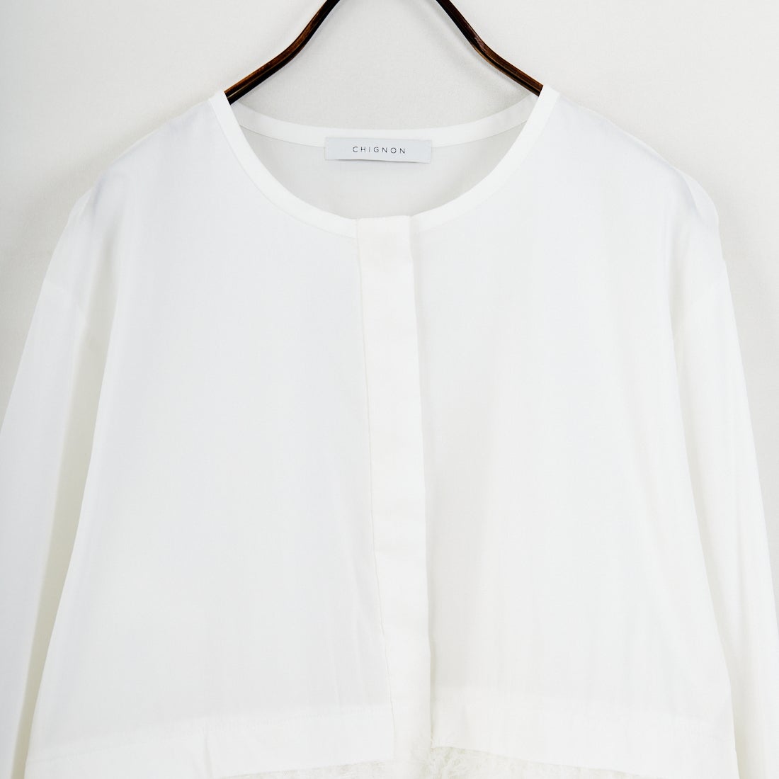 CHIGNON [シニヨン] ファードッキングシャツ [1956-423KK] WHITE