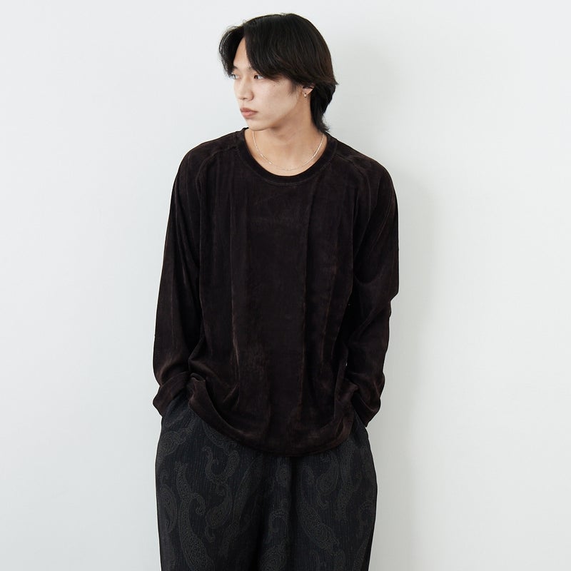 ニードルズ モックネックロンT 黒 NEEDLES ニードルス L/S Mock Neck 