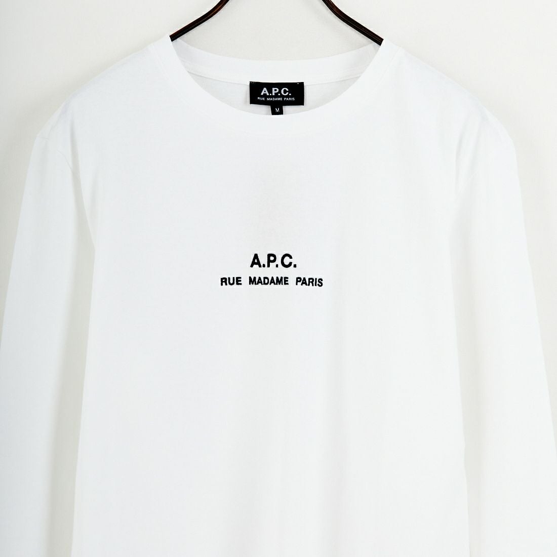 A.P.C. [アー・ペー・セー] Petite Rue Madame ロングスリーブTシャツ [PETITE-RUE-MADAME-H] 90 BLANC
