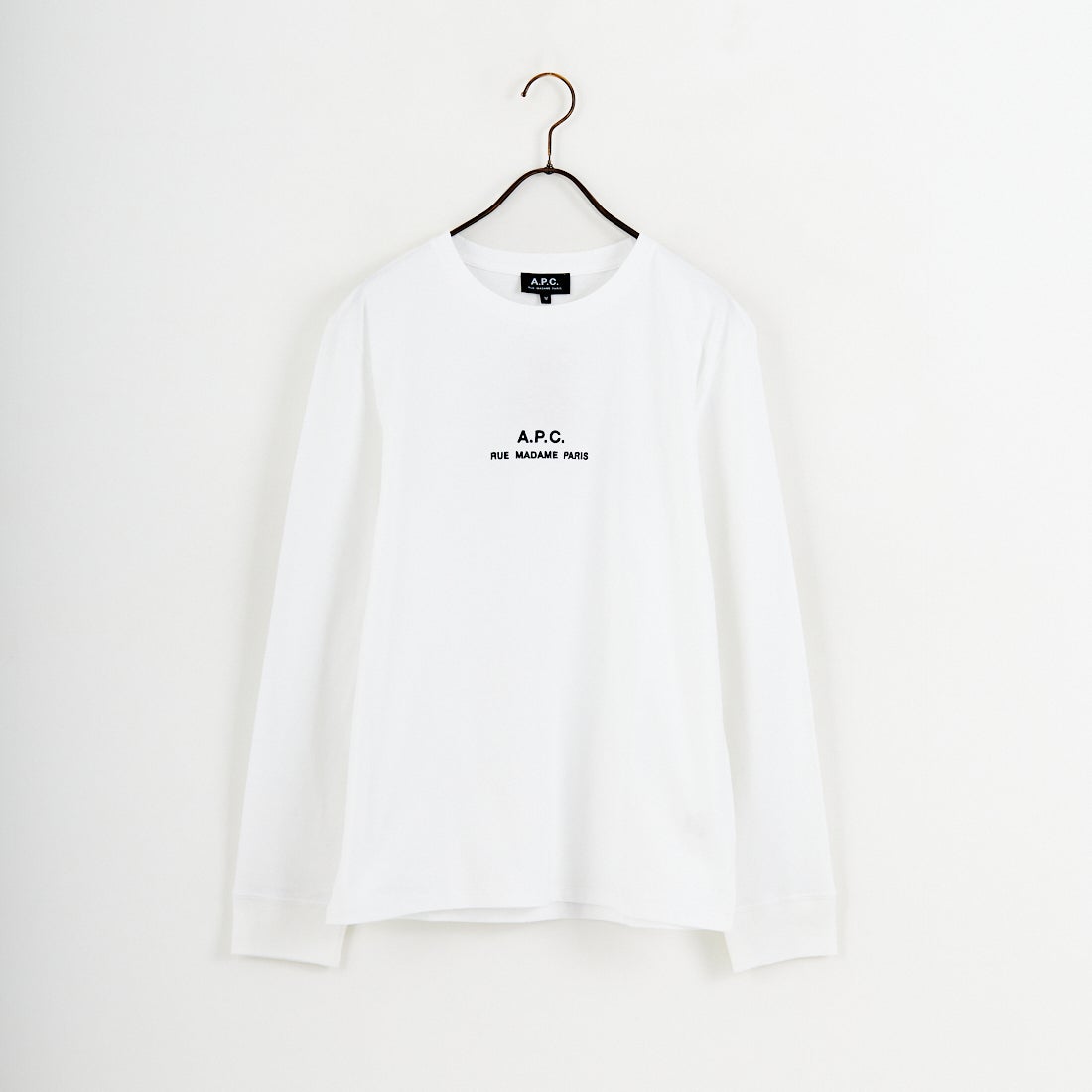 A.P.C. [アー・ペー・セー] Petite Rue Madame ロングスリーブTシャツ [PETITE-RUE-MADAME-H] 90 BLANC