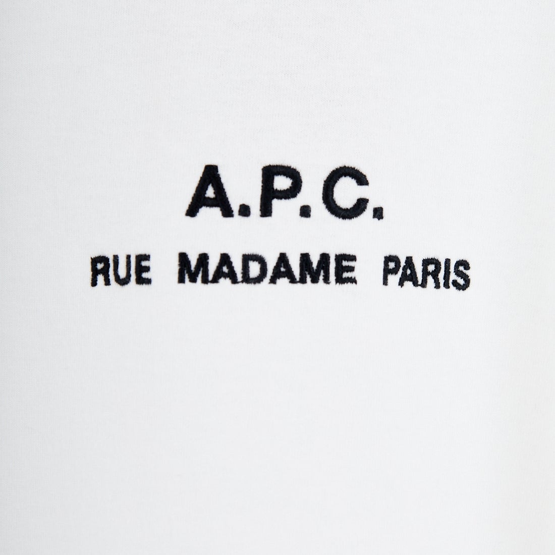 A.P.C. [アー・ペー・セー] Petite Rue Madame ロングスリーブTシャツ [PETITE-RUE-MADAME-H] 90 BLANC