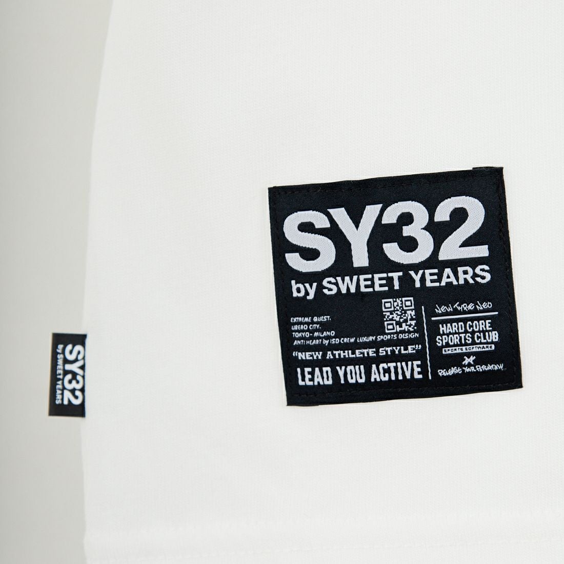 SY32 [エスワイサーティトゥ] ネックラウンドプリント ロングスリーブTシャツ [32-26SN1-15] WHITE