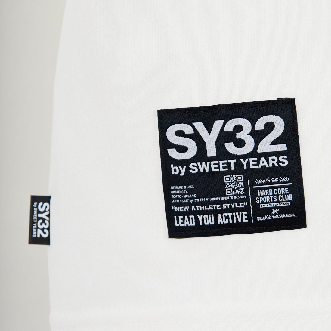 SY32 [エスワイサーティトゥ] ネックラウンドプリント ロングスリーブTシャツ [32-26SN1-15] WHITE