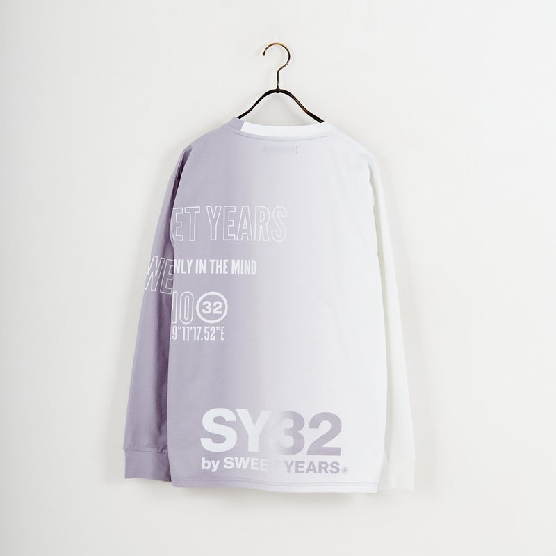SY32 [エスワイサーティトゥ] グラデーションロゴ ロングスリーブT 