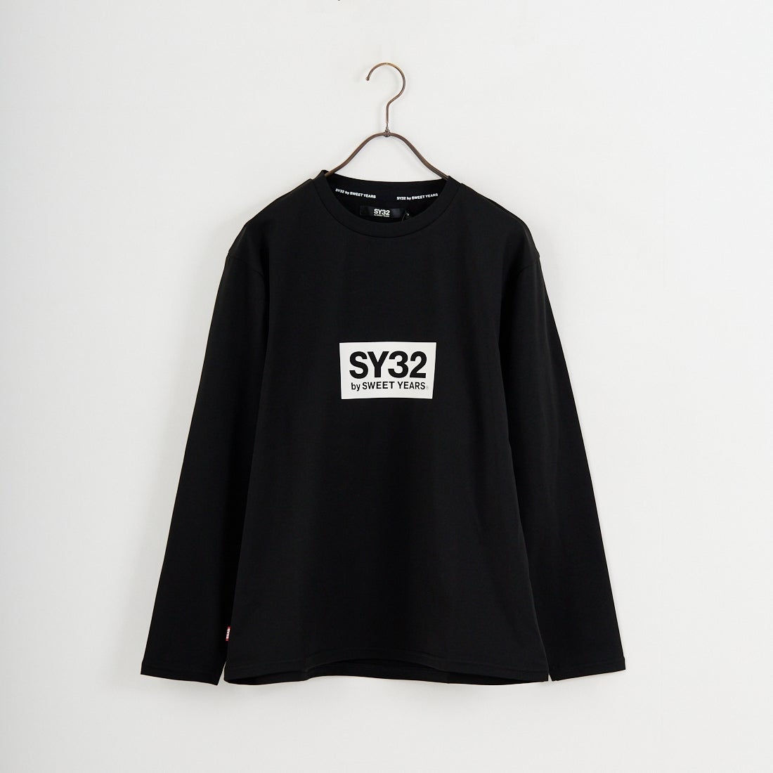 シモンズ　綿100% SY32 [エスワイサーティトゥ] ミニボックスロゴ ロングスリーブTシャツ