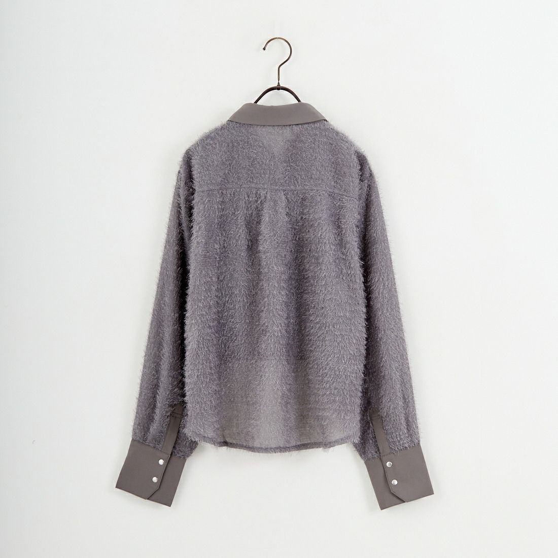 &g'aime [アンジェム] フリンジシャツ [988-68200] ｸﾞﾚｰ