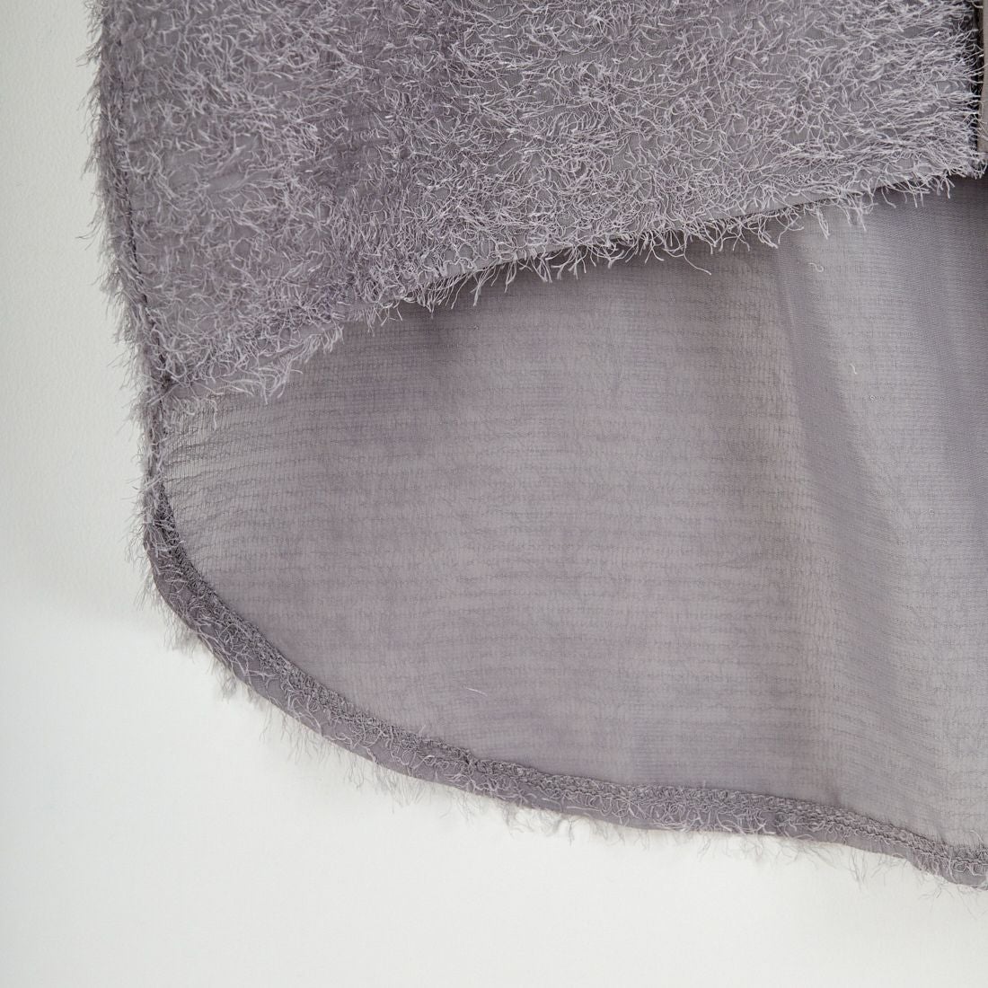 &g'aime [アンジェム] フリンジシャツ [988-68200] ｸﾞﾚｰ