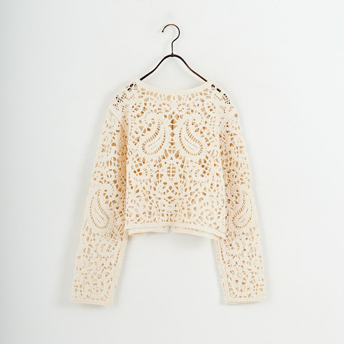 CLOCHE [クロシェ] レースニットカーディガン [61285502] ｱｲﾎﾞﾘｰ