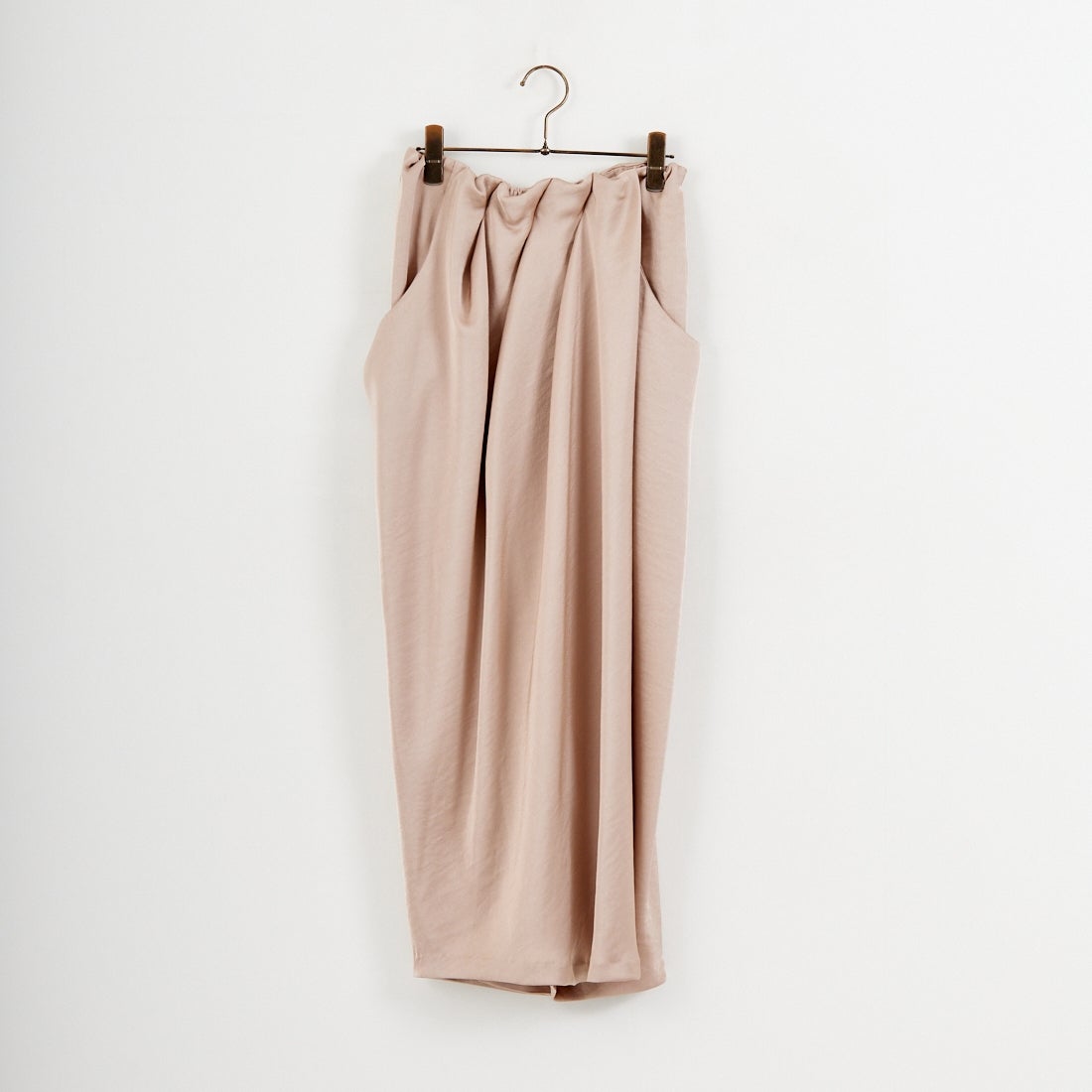 DIGNITE COLLIER [ディニテコリエ] サテンタックドレープスカート [80256516] 012 ﾋﾟﾝｸ