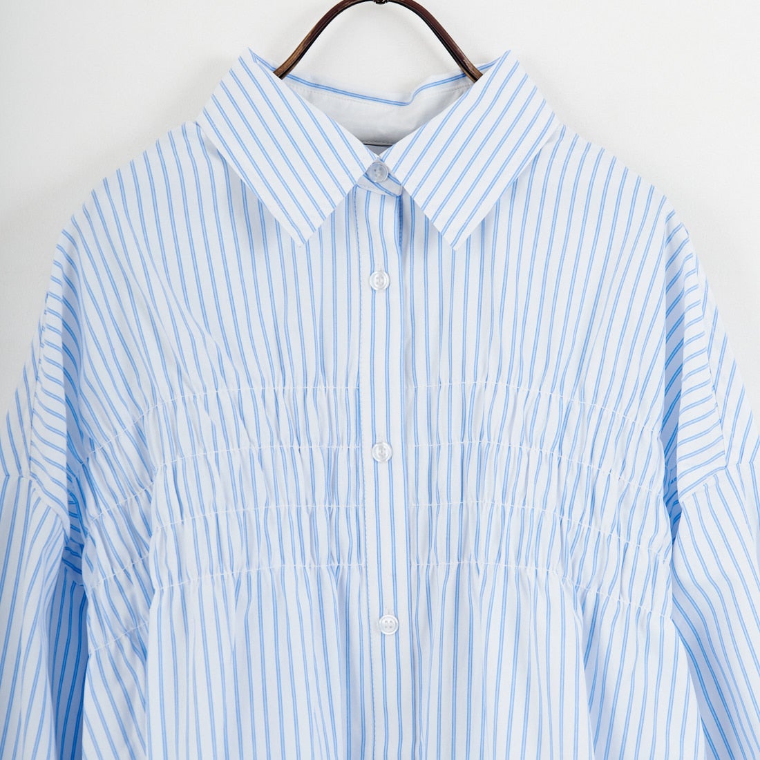 Jf Ready Made [ジェイエフレディメイド] シャーリングシャツ [3110306] 016 ﾎﾜｲﾄST