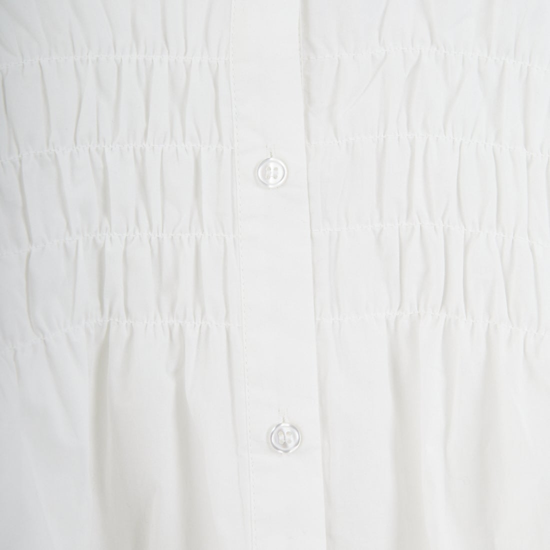 Jf Ready Made [ジェイエフレディメイド] シャーリングシャツ [3110306] 101 ﾎﾜｲﾄ