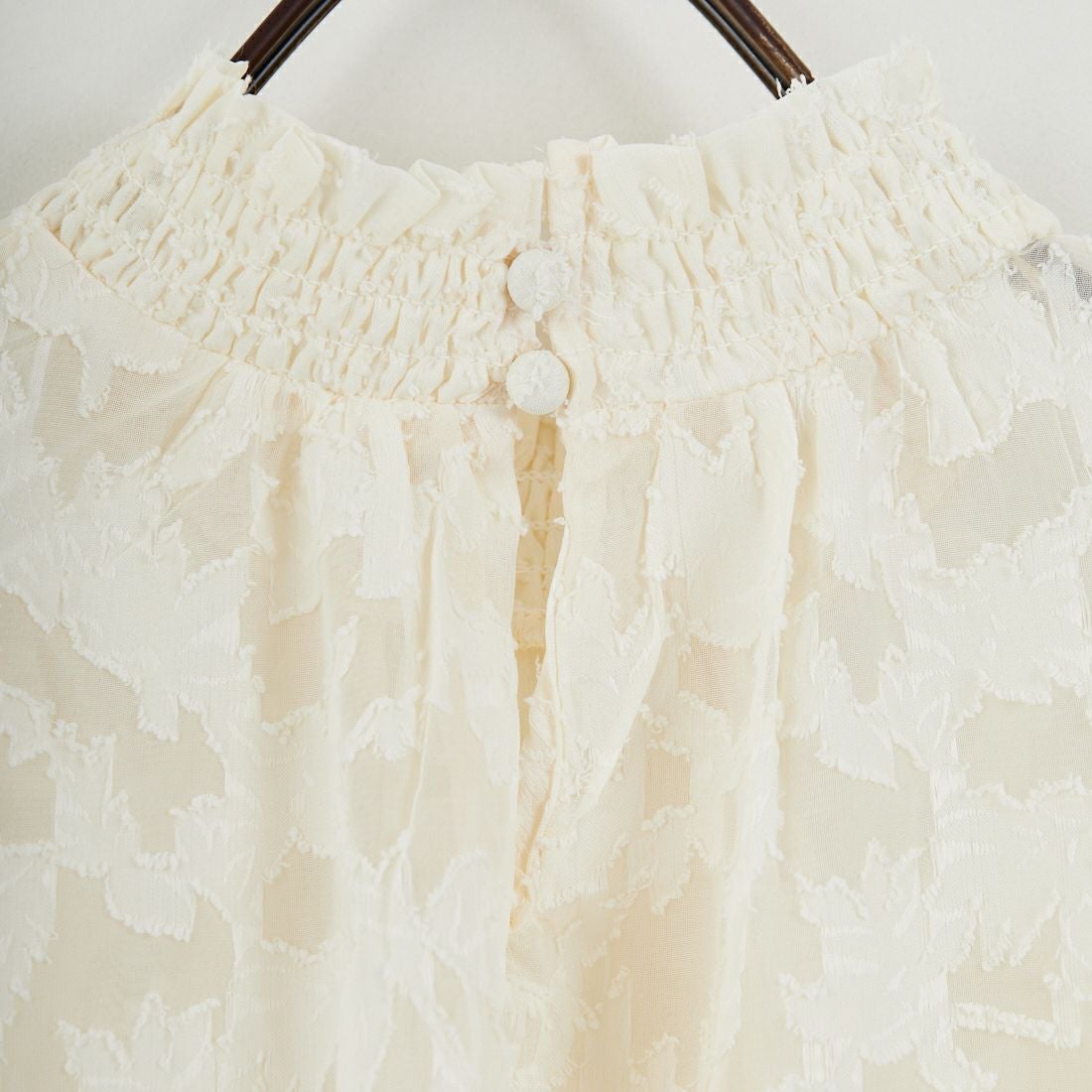 Jf Ready Made [ジェイエフレディメイド] シャーリングネックブラウス [3110303] 103 ｱｲﾎﾞﾘｰ