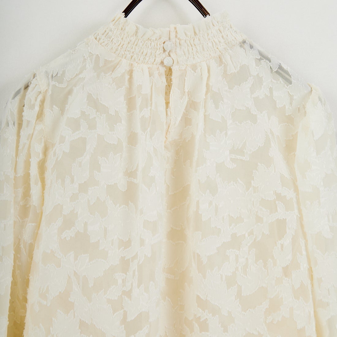 Jf Ready Made [ジェイエフレディメイド] シャーリングネックブラウス [3110303] 103 ｱｲﾎﾞﾘｰ