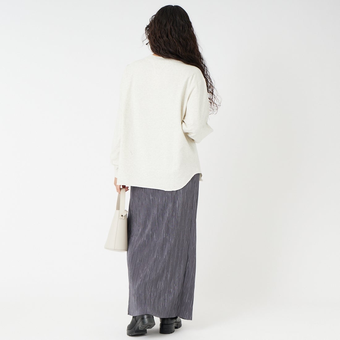 Jf Ready Made [ジェイエフレディメイド] ダブルガゼット裏毛プルオーバー [3110102] 822 ｵｰﾄﾐｰﾙ &&モデル身長：162cm 着用サイズ：F&&