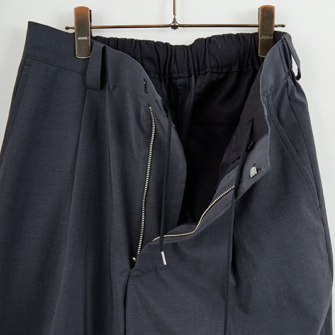 Noir Fabrik [ヌワールファブリック] オーバルワイドスラックス [NF-261-008] CHARCOAL