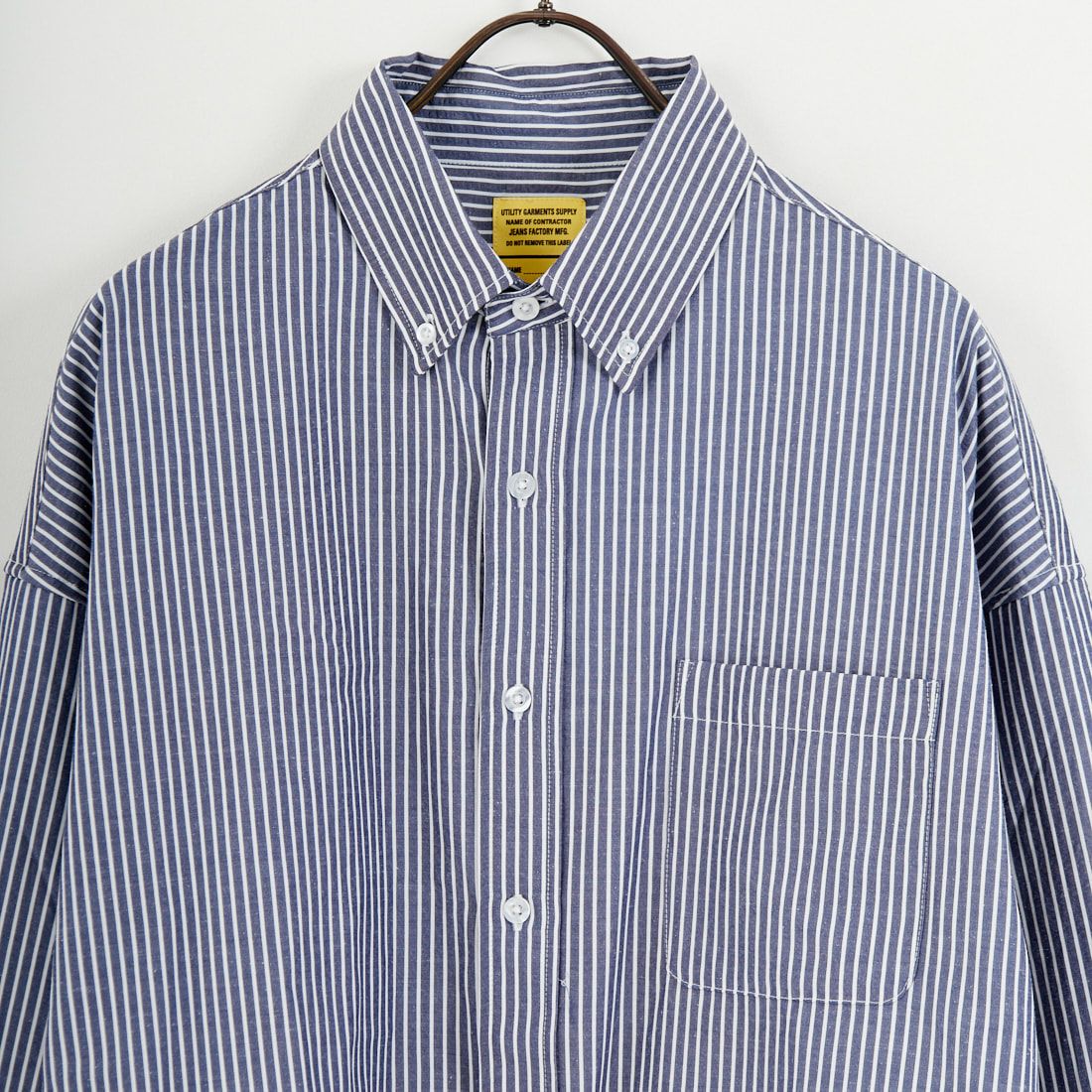 Jeans Factory Clothes [ジーンズファクトリークローズ] ビッグボタンダウンシャツ [JFC-261-023] D NVY ST