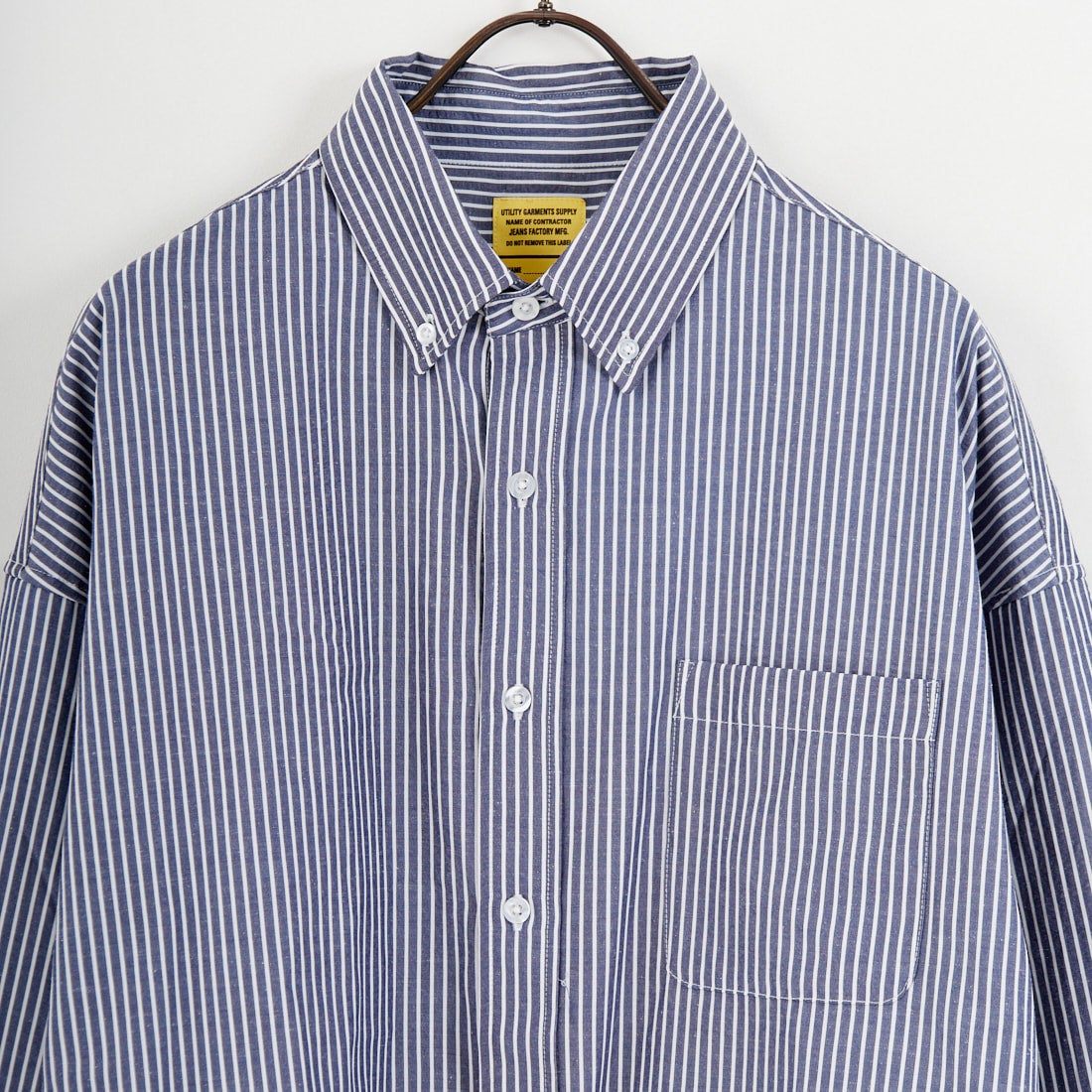 Jeans Factory Clothes [ジーンズファクトリークローズ] ビッグボタンダウンシャツ [JFC-261-023] D NVY ST