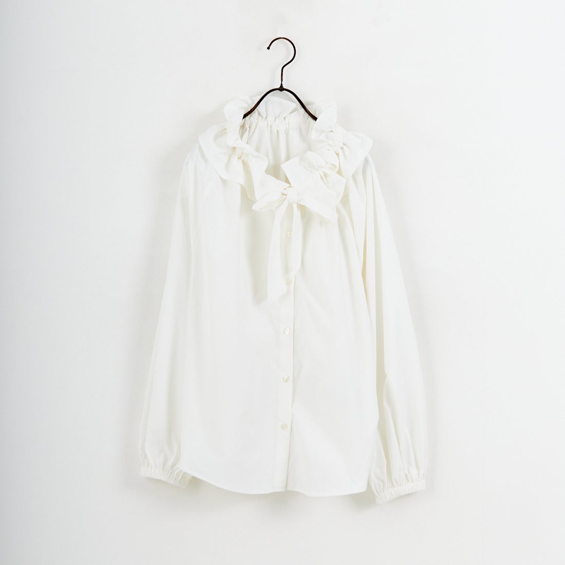 CLOCHE [クロシェ] フリルカラーシャツ [61085013] ｵﾌ