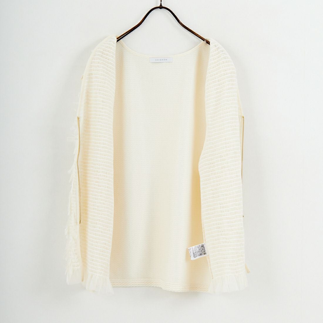 CHIGNON [シニヨン] チュールレースドッキングベスト [8556-490NH] IVORY