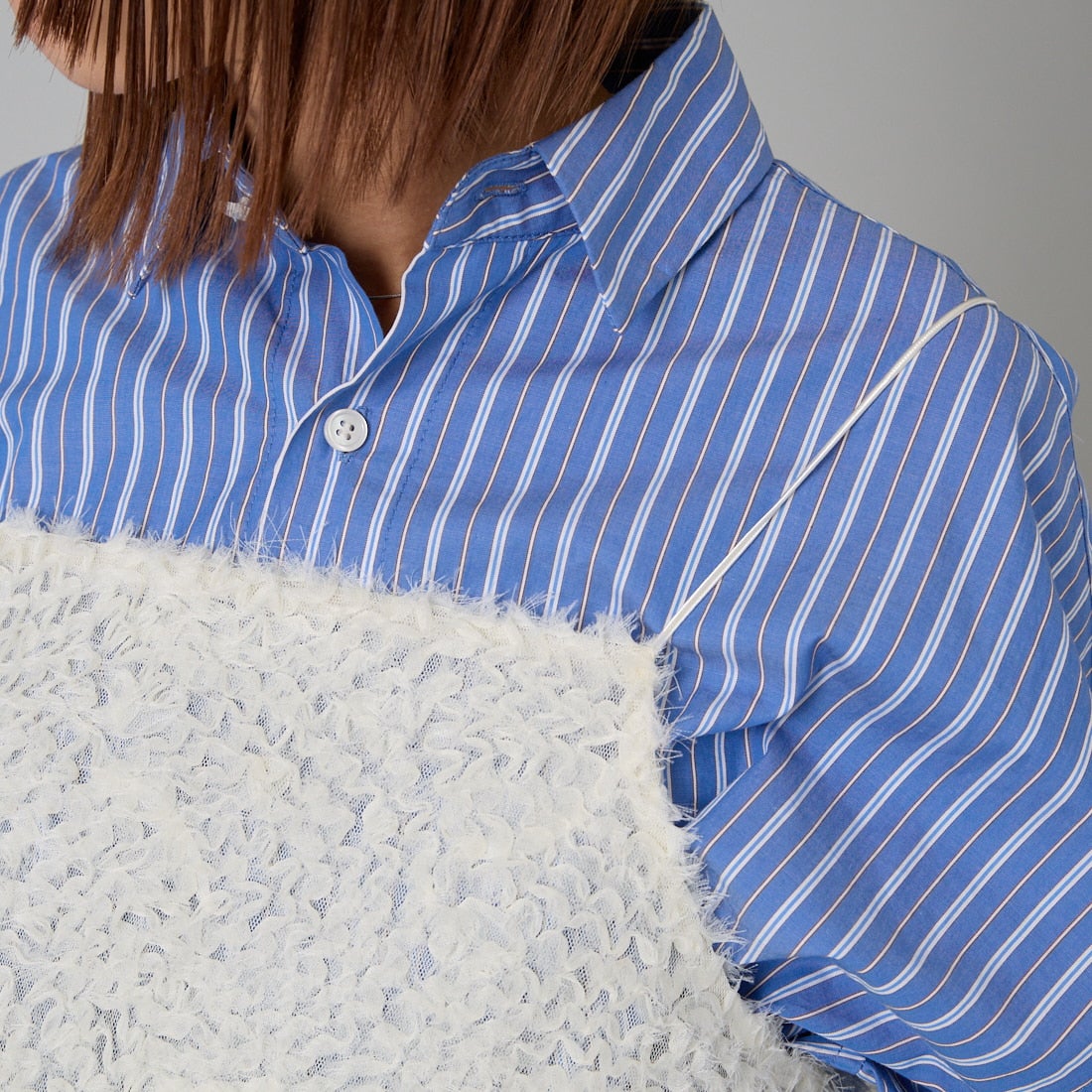 CHIGNON [シニヨン] 刺繍チュールビスチェ [1956-463BZ] IVORY &&モデル身長：159cm 着用サイズ：F&&