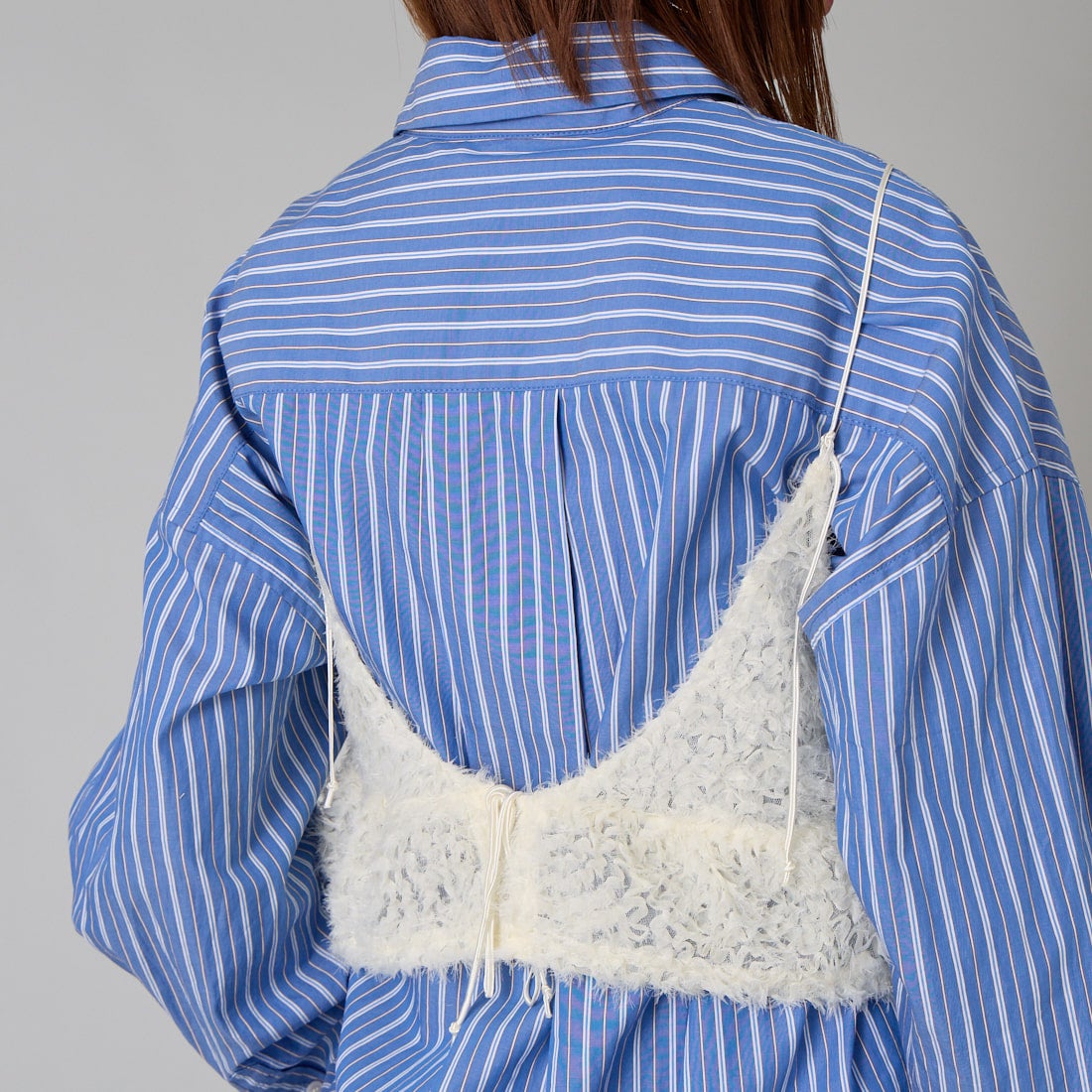 CHIGNON [シニヨン] 刺繍チュールビスチェ [1956-463BZ] IVORY &&モデル身長：159cm 着用サイズ：F&&