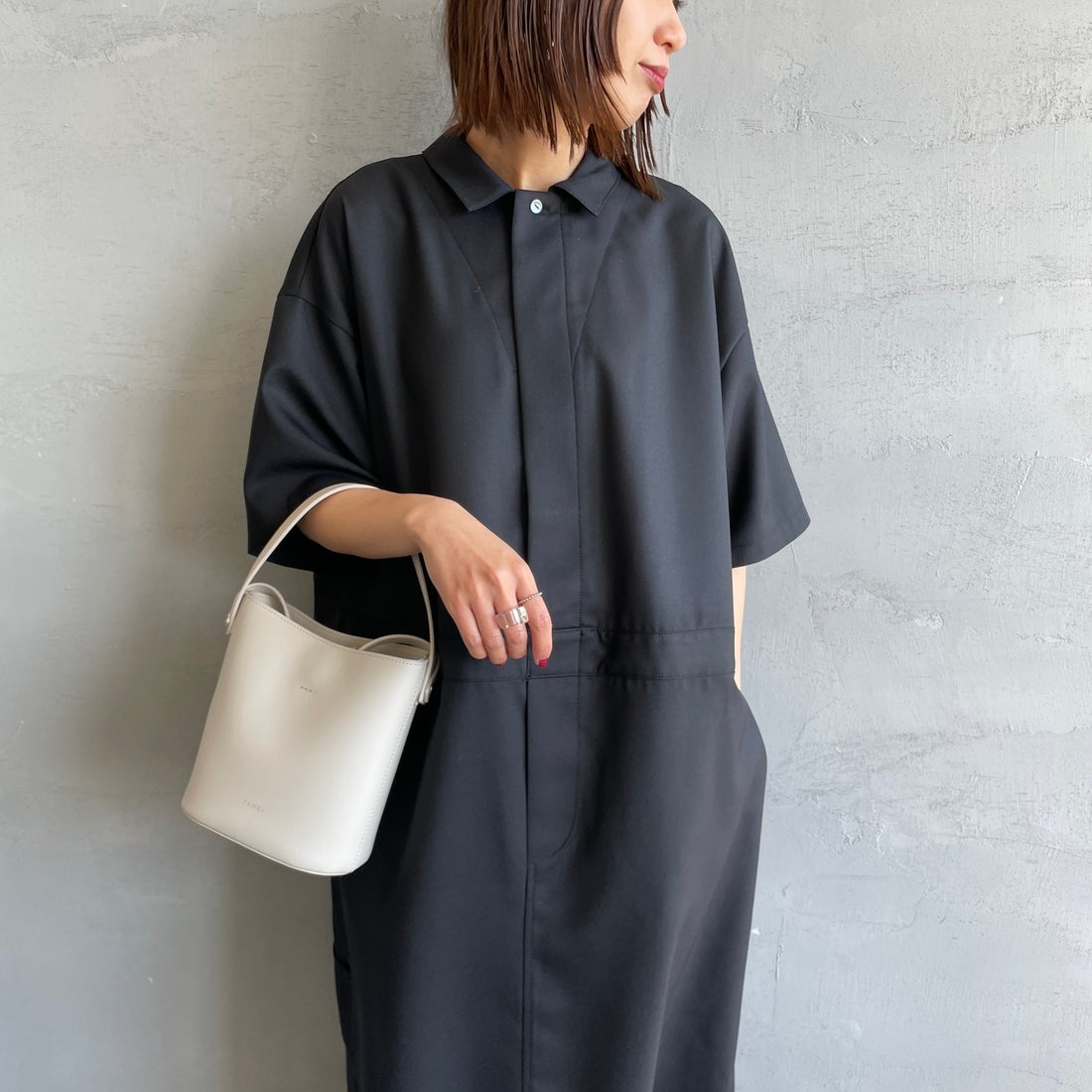 99 BLACK&&モデル身長：159cm 着用サイズ：F&&