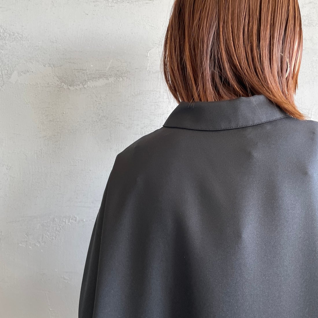 mizuiro ind [ミズイロインド] ペインターライクワンピース [1-250073] 99 BLACK &&モデル身長：159cm 着用サイズ：F&&