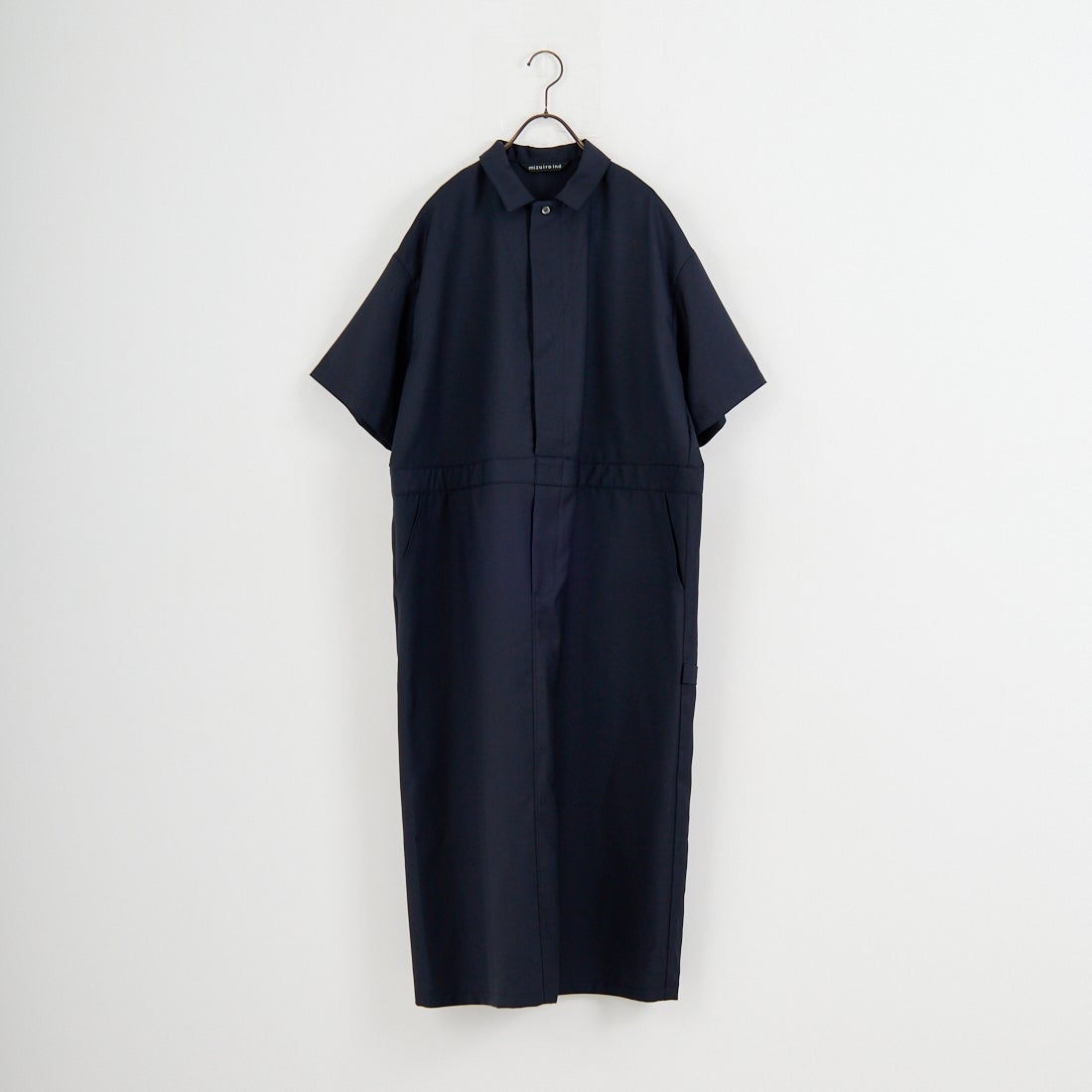 mizuiro ind [ミズイロインド] ペインターライクワンピース [1-250073] 77 NAVY
