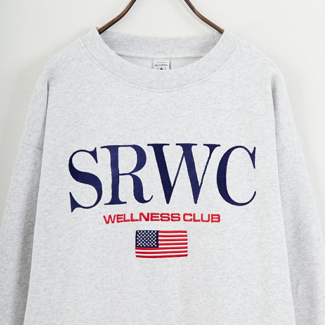 Sporty&Rich [スポーティアンドリッチ] ノーティカル刺繍クルーネックスウェット [ST07163177] H.GRAY