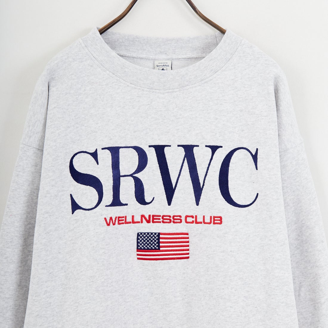 Sporty&Rich [スポーティアンドリッチ] ノーティカル刺繍クルーネックスウェット [ST07163177] H.GRAY