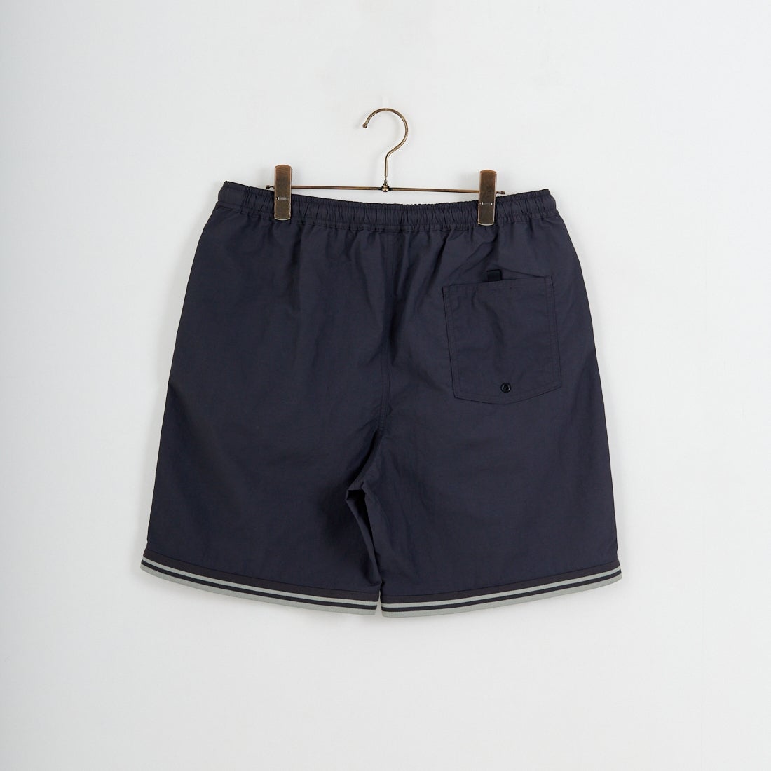 FRED PERRY [フレッドペリー] 別注 ツインティップライン ワンポイントロゴ刺繍 スイムショートパンツ [FPM-26S-020JF]  ANCHOR GRE