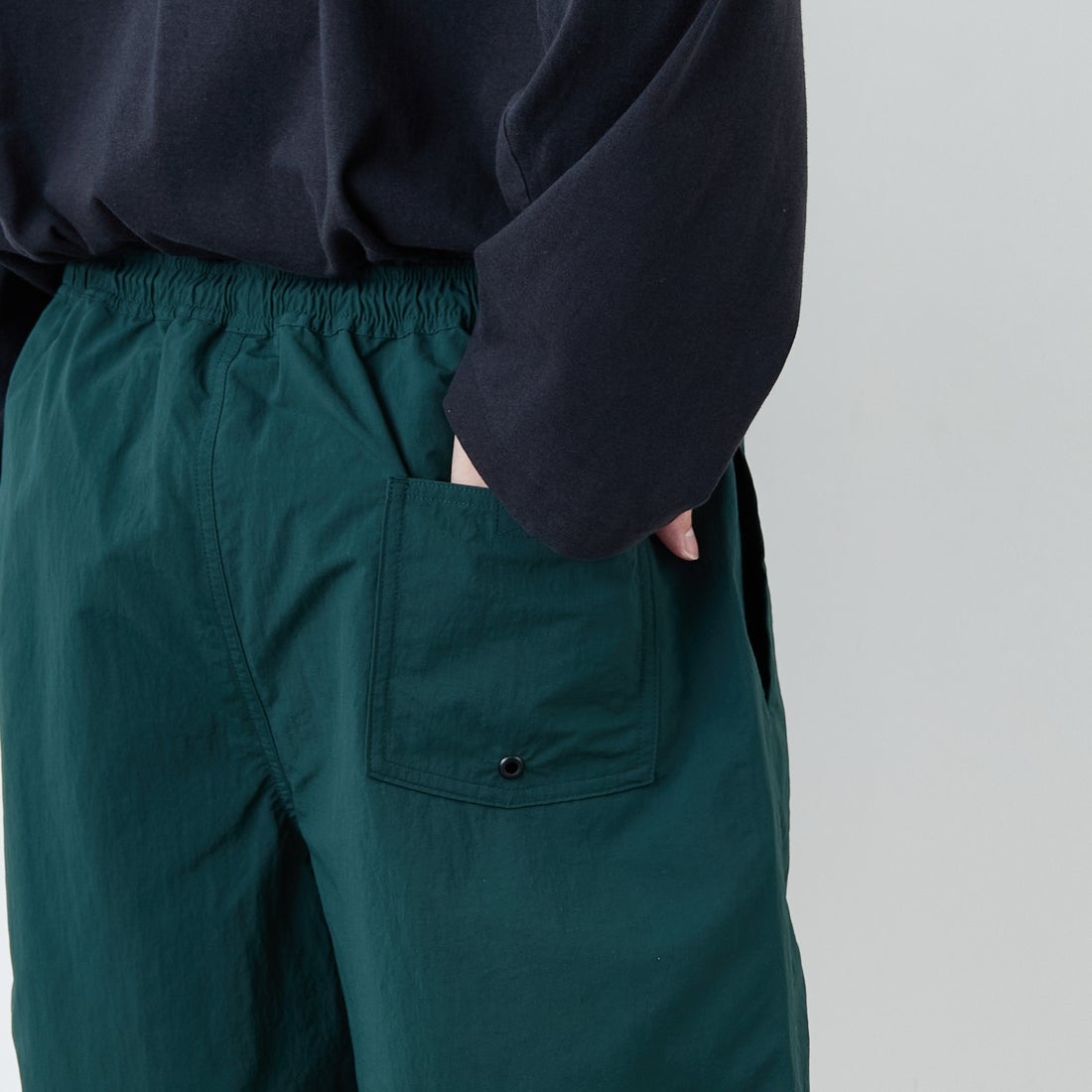 FRED PERRY [フレッドペリー] 別注 ツインティップライン ワンポイントロゴ刺繍 スイムショートパンツ [FPM-26S-020JF] GRASSROOTS