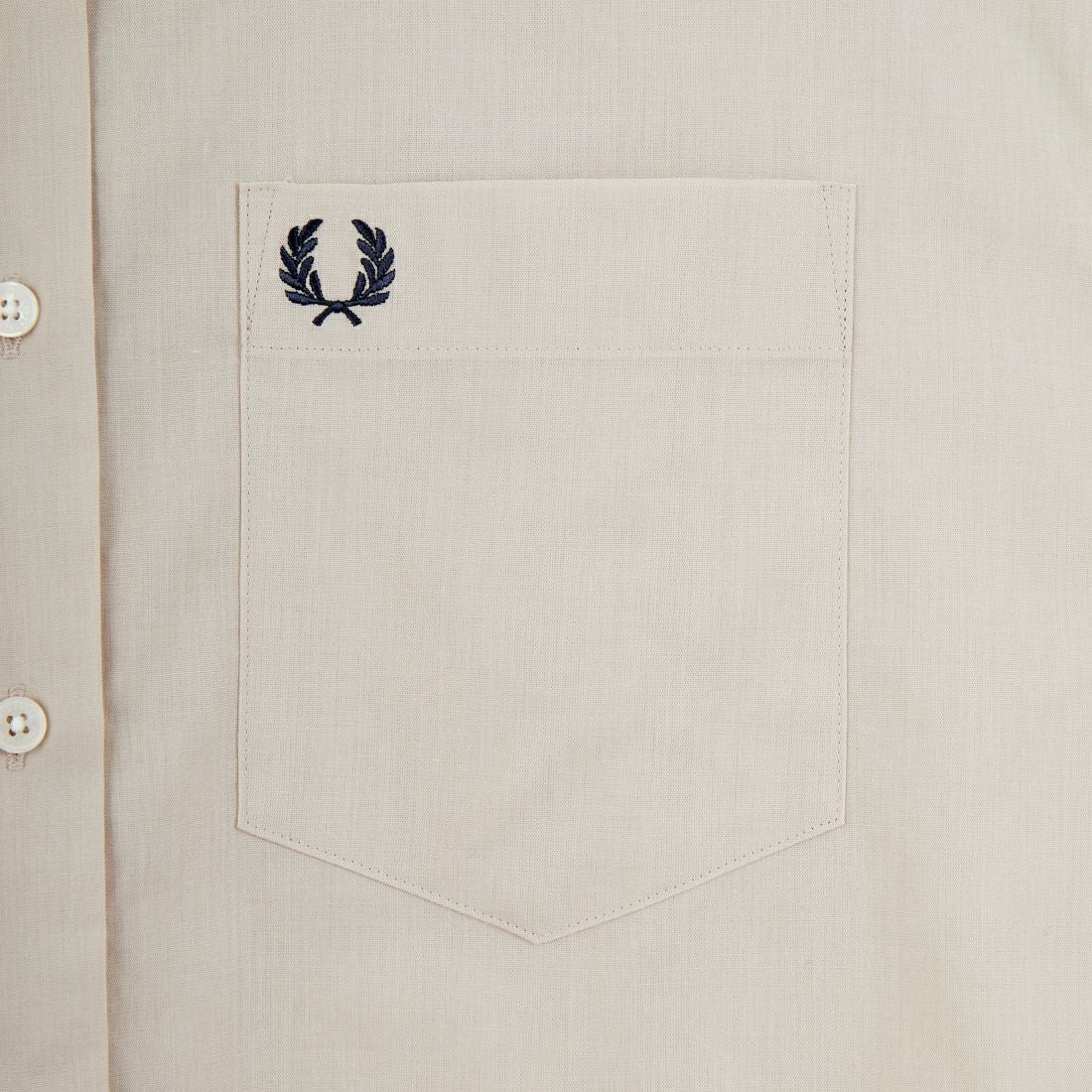 FRED PERRY [フレッドペリー] 別注 ワンポイントロゴ刺繍シアーシャツ [FPW-26S-035JF] OAMEAL/ANC